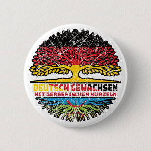 Badge Rond 5 Cm Berberisch Berberch Deutsch Deutschland Baum Wurze