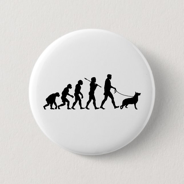 Badge Rond 5 Cm Berger allemand (Devant)