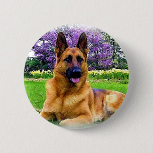 Badge Rond 5 Cm Berger allemand