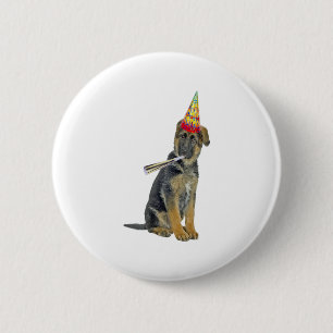 Badge Rond 5 Cm berger allemand Anniversaire