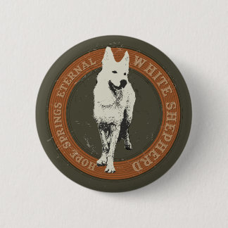 Badge Rond 5 Cm Berger blanc