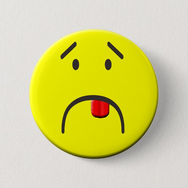 Badge Rond 5 Cm "Berk bouton (Devant)