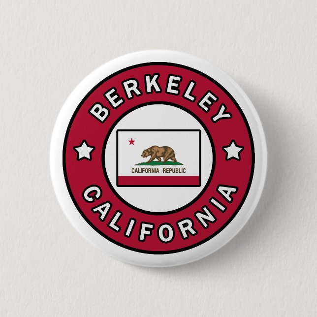 Badge Rond 5 Cm Berkeley Californie (Devant)