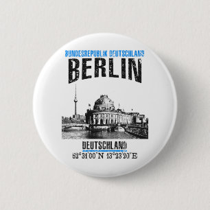 Badge Rond 5 Cm Berlin