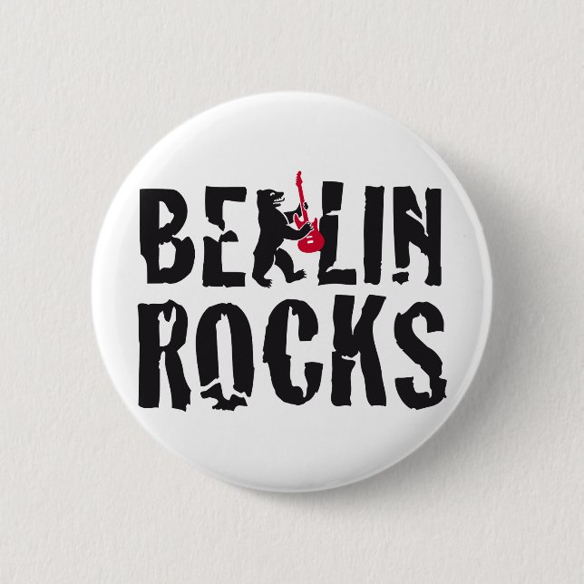 Badge Rond 5 Cm Berlin rocks (Devant)