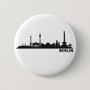 Badge Rond 5 Cm Berlin Skyline Fekbutton