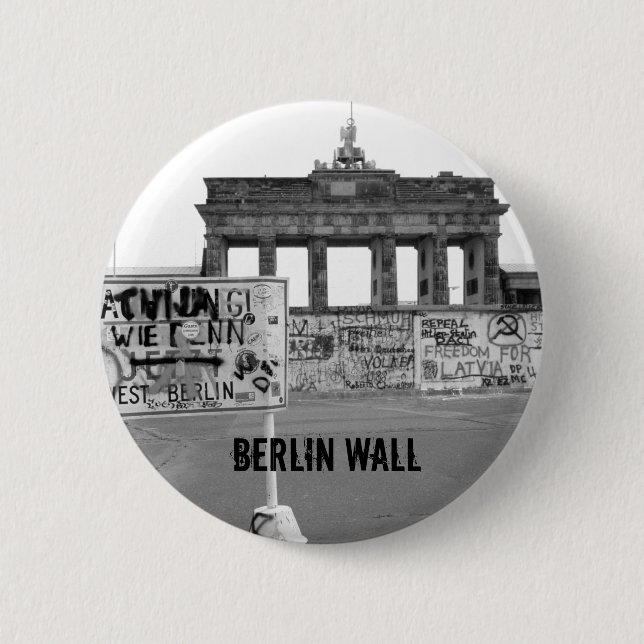 Badge Rond 5 Cm Berlin Wall (Devant)