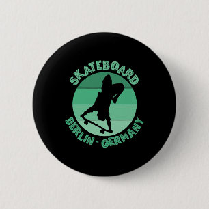 Badge Rond 5 Cm Berliner Skateboarder Urne Skateboarden 1 