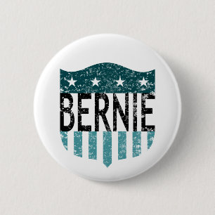 Badge Rond 5 Cm BERNIE étoiles et rayures