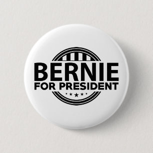 Badge Rond 5 Cm Bernie pour le président