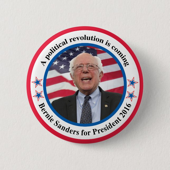 Badge Rond 5 Cm Bernie pour le président (Devant)