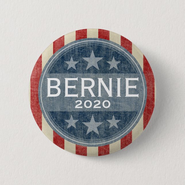 Badge Rond 5 Cm Bernie Sanders 202 - PEUT CHANGER D'ANNÉE (Devant)