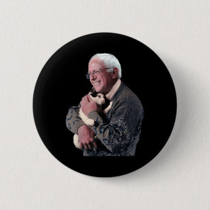 Badge Rond 5 Cm Bernie Sanders Accroche Cat Chemise mignonne Anima