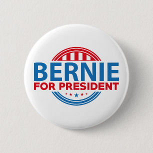 Badge Rond 5 Cm Bernie Sanders, Président