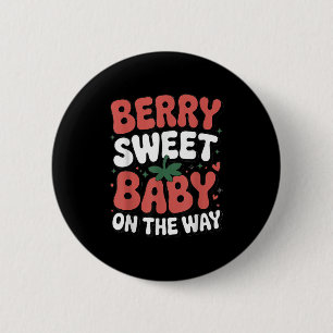 Badge Rond 5 Cm Berry Sweet Baby sur le chemin mignonne fraise Pre