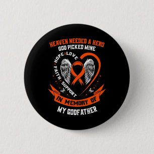 Badge Rond 5 Cm Besoin D'Un Héros Que Dieu A Choisi Mon Parrain Le