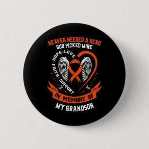 Badge Rond 5 Cm Besoin D'Un Héros Que Dieu A Pris Mon Petit-Fils L