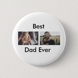 Badge Rond 5 Cm best dad ever happy fête des pères ajouter votre p