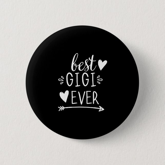 Badge Rond 5 Cm Best Gigi Ever Grandmother Venin Grandma Gigi Long (Devant)
