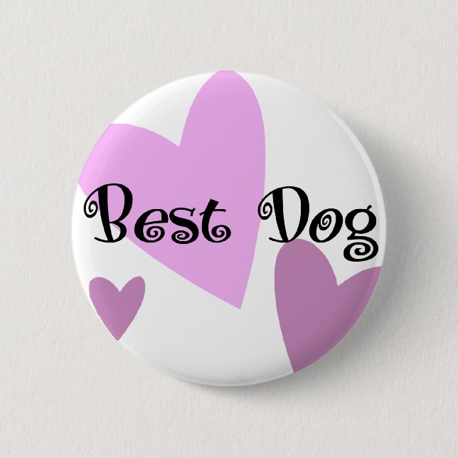 Badge Rond 5 Cm Bestdog (Devant)