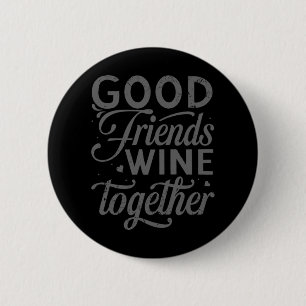 Badge Rond 5 Cm Besties BFF Heart Best Friends Bestie