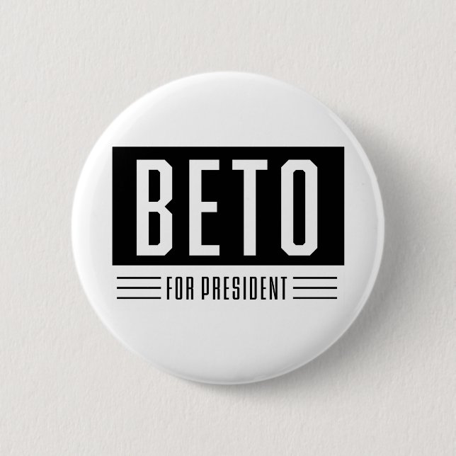 Badge Rond 5 Cm Beto Président (Devant)