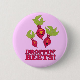 Badge Rond 5 Cm Betteraves de Droppin