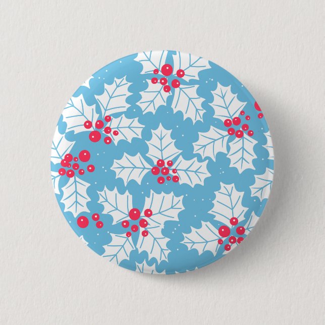Badge Rond 5 Cm Beurre creux sur bleu (Devant)