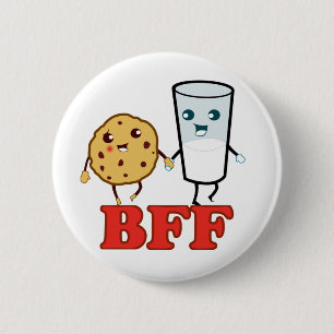 Badge Rond 5 Cm BFF, meilleurs amis pour toujours