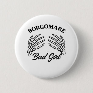 Badge Rond 5 Cm Bgm Bad Girl - Skeleton Heart Mains