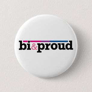 Badge Rond 5 Cm Bi&fière Bouton blanc
