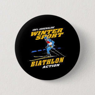 Badge Rond 5 Cm Biathlon 8