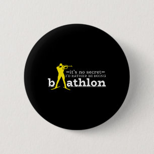Badge Rond 5 Cm Biathlon Biathlète Ski Tir Pour Hommes Femmes K