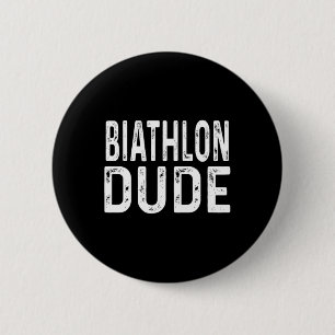 Badge Rond 5 Cm Biathlon Dude détendu Sprint Poursuit Relay Trac