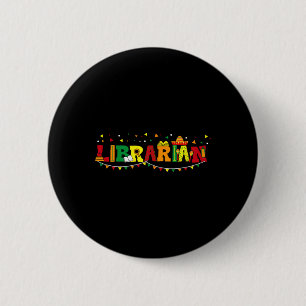 Badge Rond 5 Cm Bibliothécaire Cinco De Mayo Amateur de Livres de