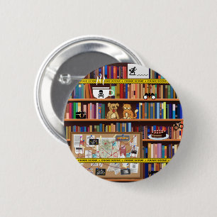 Badge Rond 5 Cm Bibliothèque Cosy Mysteries