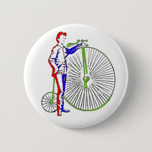 Badge Rond 5 Cm Bicyclette (Devant)