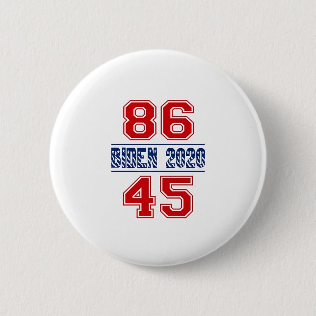 Badge Rond 5 Cm Biden 2020 - 86 45 (Devant)