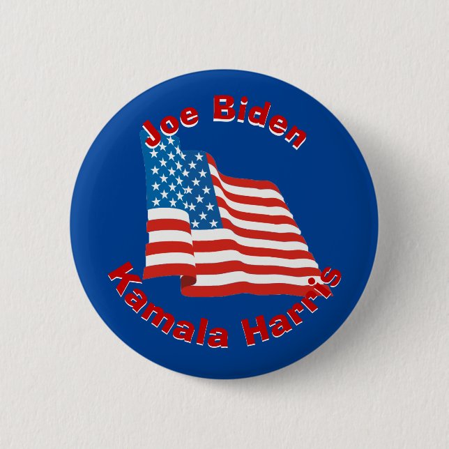 Badge Rond 5 Cm Biden et Harris 2020 (Devant)