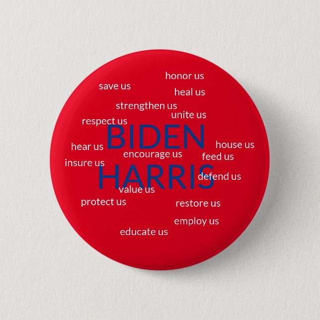 Badge Rond 5 Cm biden harris (Devant)