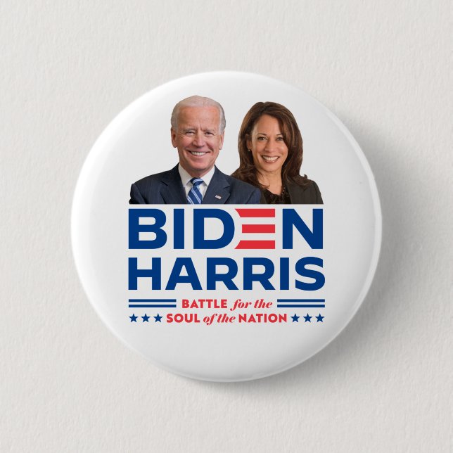 Badge Rond 5 Cm Biden Harris 2020 (Devant)