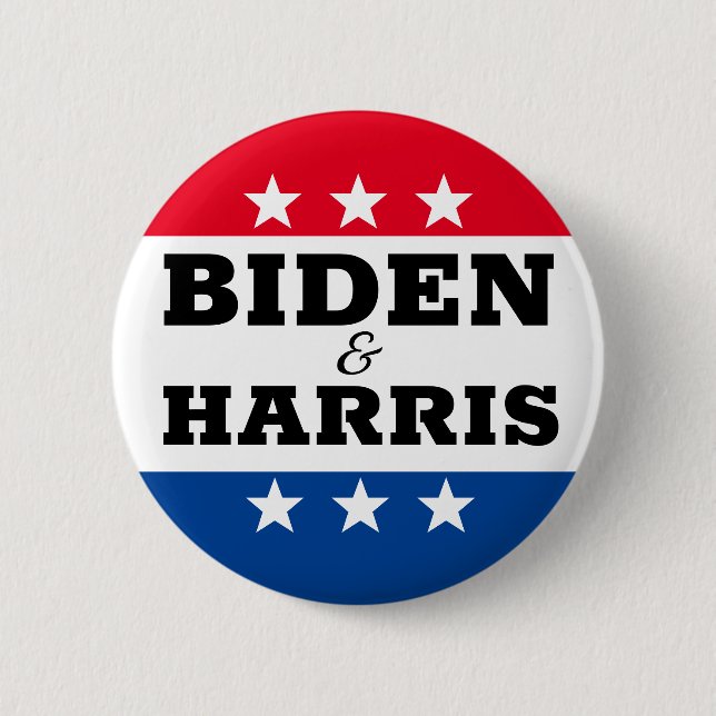 Badge Rond 5 Cm Biden Harris 2020 Élections Pin (Devant)