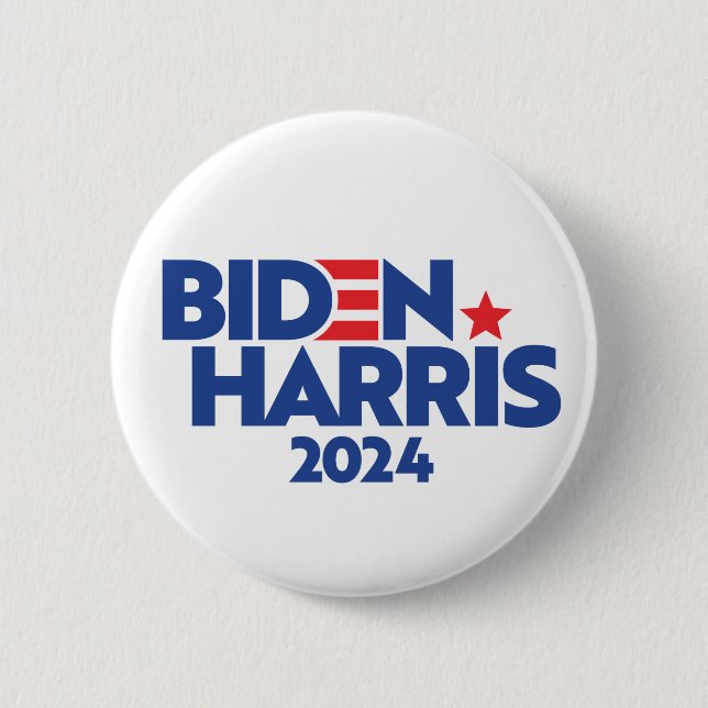 BADGE ROND 5 CM BIDEN HARRIS 2024 (Devant)