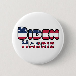 Badge Rond 5 Cm Biden & Harris soutiennent les élections américa