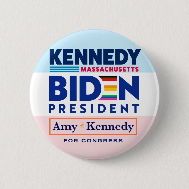 Badge Rond 5 Cm Biden — Kennedy Coattails (Devant)