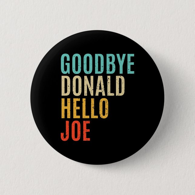 Badge Rond 5 Cm Biden Won Trump Perdu L'Élection Démocrate Harris  (Devant)
