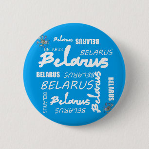 Badge Rond 5 Cm Biélorussie Fleur nationale de maïs