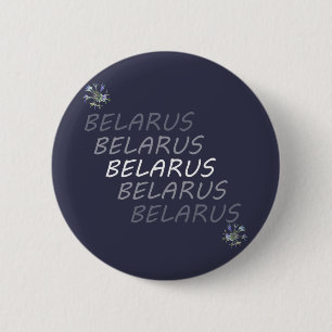 Badge Rond 5 Cm Biélorussie Fleur nationale de maïs