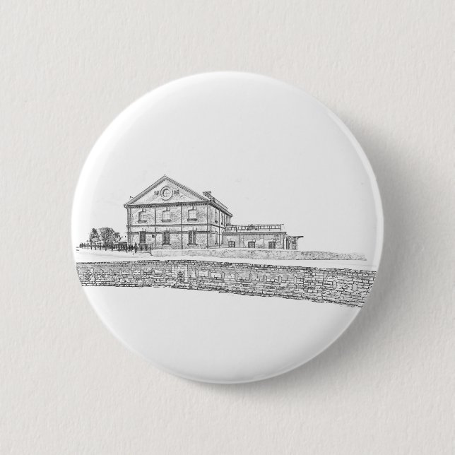Badge Rond 5 Cm Biélorussie Orsha Architecture (Devant)