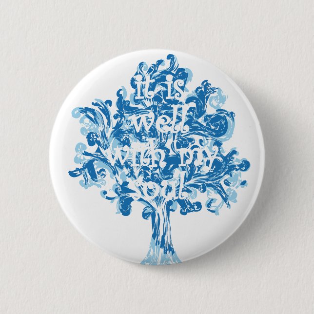Badge Rond 5 Cm bien avec mon âme (Devant)